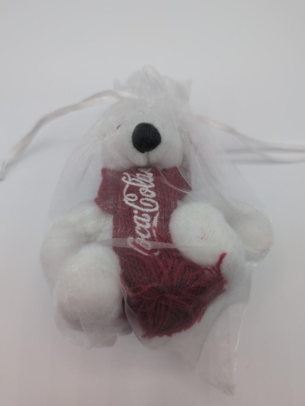 Coca-Cola mini Coke Polar Bear Plush Stuffed Animal